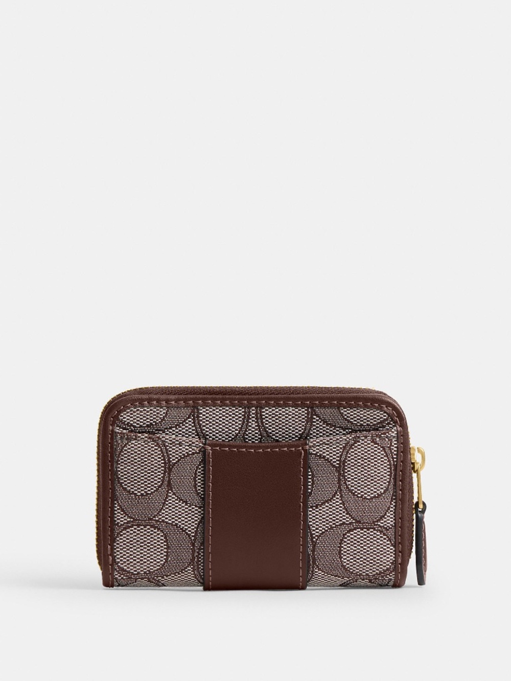 Coach Essential Small Zip Around Card Case In Signature Jacquard - Picture 6 of 7
